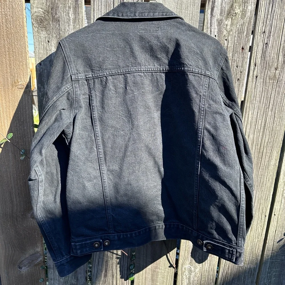 Tellason denim jacket men’s, black color,  size L, selvedge denim - Picture 4 of 10